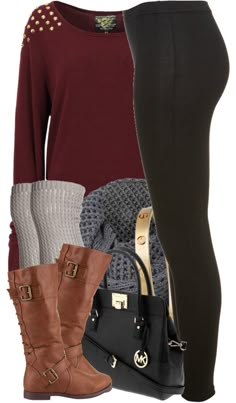 Nails Maroon, Brown Leggings, Chique Outfits, Look Retro, Boating Outfit, Look Chic, Casual Fall