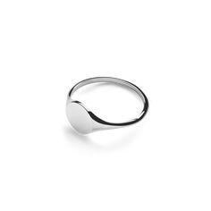 Shinola Women's Round Signet Ring in Sterling Silver + Engravable Plain Silver Rings Women, Minimalist White Gold Jewelry With Engraving Option, Modern Oval Jewelry With Engraving Option, Silver Engraved Ring Tarnish Resistant Round Band, Silver Engraved Ring With Tarnish Resistant Round Band, Everyday White Gold Rings With Engraving Option, Silver Engraved Ring Tarnish Resistant, Silver Engraved Tarnish-resistant Ring, Minimalist White Gold Ring With Engraving Option