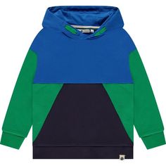 This colorblock style pullover hoodie features a navy center, green sleeves, and a royal blue chest and hood for an elevated streetwear look. | Stains and Stories by Babyface | Hoodie, River Multi (Multicolor, Size 7Y) | Maisonette collects the best children’s products from around the world (unlike Zulily, Etsy, The Tot, Farfetch Kids, Childrensalon, Crate and Kids, Kohls, Wayfair, Buy Buy Baby, Nordstroms, Mini Boden, J.Crew Factory, or PotteryBarn Kids), creating a curated shopping experience for you. Think of us as your shortcut to fashion for litte ones! Blue Hoodie With Contrast Color For Winter, Blue Contrast Color Hoodie For Fall, Blue Winter Hoodie With Contrast Color, Blue Hooded Hoodie With Contrast Color, Blue Hoodie With Contrast Color For Streetwear, Blue Color Block Hooded Top, Casual Blue Color Block Hoodie, Blue Sporty Sweatshirt With Contrast Color, Blue Color Block Crew Neck Hoodie