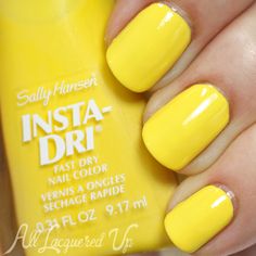 The 14 Best Yellow Nail Polishes You Can Get Right Now Sally Hansen Yellow Nail Polish, Dry Nails Fast, Nail Polish Shades, Colourful Nails, Yellow Nail, Nail Fashion, Warm Yellow, Yellow Nails, Nail Varnish