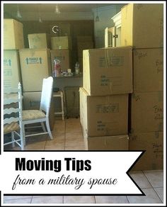 Moving tips from a military spouse: part 2 of a series and packed with some very helpful ideas! Moving Plan, Military Marriage, Roadtrip Photography, Living Room Shades, Military Lifestyle, Navy Life, House Moving