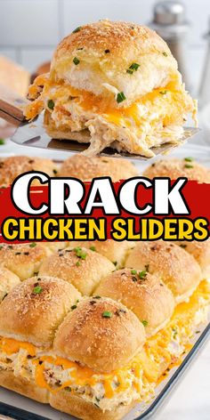 Sliders Recipes Hawaiian Rolls, Chicken Sliders, Salad Pasta, Slider Recipes, Ranch Seasoning, Football Food, Chicken Dishes Recipes