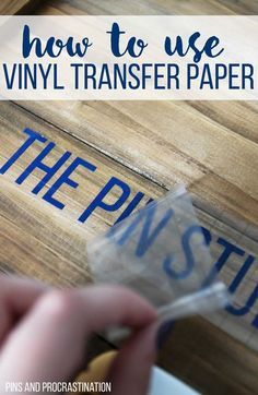 how to use vinyl transferer paper on wood