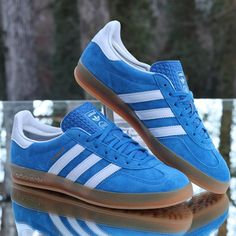 Shoes Are New, Does Not Come With Box. 100% Authentic Guarantee. Item Has Been Steam Sanitized For Sale. We Are The Creators Of All Images Presented In The Listing. Images In Listing, Show The Exact Condition Of The Item. Adidas Gazelle Indoor Blue Bird Gum Men’s Size 10 H06260 Adidas Gazelle Blue, Adidas Gazelle Indoor, Shoes Adidas, Adidas Gazelle, Suede Sneakers, Blue Adidas, Blue Bird, Adidas Shoes, Adidas Men