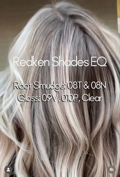 Shadow Root Blonde Shades Eq Formula, Shades Eq Blonde Toner Formulas 10, Shades Eq Toner Formulas Shadow Root, Ashy Toner For Blonde Hair, Blonde Formulas Redken, Ash Blonde Hair Formula, Redken Root Smudge Formula, Adding Dimension To Blonde Hair, Shades Eq Root Smudge Formula