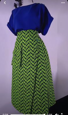 African Print Skirt Ankara Styles, African Fashion Skirts, African Print Dress Designs, Look Formal, African Lace Dresses