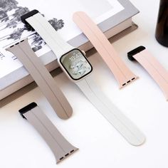 Stylish silicone magnetic wristbands, very soft and comfortable, suitable for women and men. Adjust the length to your liking, suitable for wrists from 145 mm to 210 mm. Change your strap instead of changing your watch, give your watch a new look every time. CHARACTERISTICS * Compatible Models: Silicone soft adjustable sports band compatible with all apple watch series 38mm 40mm 41mm 42mm 44mm 45mm 49m dial. * Easy Installation: Plug and play. Comes with Watch Lugs on both ends, which lock the i Adjustable Black Silicone Apple Watch Band, Apple Watch Space Grey, Apple Watch White, Apple Watch 1, Modern Watches, Watch Ultra, Silicon Bands, Apple Watch Strap, Wristbands