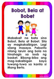 a card with the words bobot, bela at bodet and an image of two children