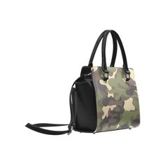 Classic Shoulder Handbag Type: High-grade PU leather, 11.22"(L) x 4.72"(W) x 9.84"(H), Two Sides Printing 24.27 Oz. Designed for fashion women and girls, stylish and personalized. Made from high-grade PU leather. Lined interior features backwall zippered, large capacity. Double handles, removable and adjustable shoulder strap. Single zippered top closure. Dimensions: 11.22"(L) x 4.72"(W) x 9.84"(H). Camouflage Bag With Adjustable Strap For Everyday Use, Camouflage Tote Bag For Travel, Rectangular Camouflage Bag For Everyday Use, Everyday Use Rectangular Camouflage Bag, Rectangular Camouflage Travel Bag, Camouflage Travel Bag With Adjustable Strap, Casual Camouflage Rectangular Bags, Casual Rectangular Camouflage Bags, Casual Camouflage Bags For Everyday Use