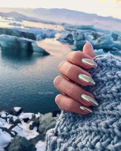 Iceland Nails, Nail Art For Girls, Nails Inspired, Colorful Nail Art, Pointed Nails, Nail Design Inspiration, Minimalist Nails, Chrome Nails, Nail Inspiration