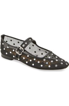 Sam Edelman Michaela Shine Mary Jane Flat (Women) | Nordstrom Mary Jane Flats, Black Mesh, Sam Edelman, Womens Flats, Mary Janes, Flat Shoes Women, Shoe Accessories, Nordstrom, Women Shoes