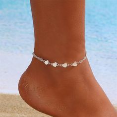 Gender : Women Shape\pattern : Geometric Style : TRENDY Material : Metal Metals Type : zinc Alloy Brand Name : RINHOO FRIENDSHIP Item Type : Anklets Fine or Fashion : fashion Gender : Women/ Girls Gift for : Girlfriend,Wife,Mom ,Daughter, Sister, Friends Accept : Dropshipping,wholesale WHAT ABOUT REFUND?   Fast refund,100% Money Back Guarantee. If your product is defective or doesnt work properly, let us know and well send you a replacement one. We believe in our products so much that we offer a Crochet Barefoot Sandals, Beaded Ankle Bracelets, Leg Chain, Beaded Ankle, Heart Anklet, Anklets Boho, Crochet Sandals, Beach Anklets, Women Anklets