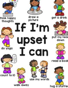 a poster with words that say if i'm upset, i can do it