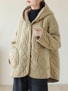 Description Product ID: TP2051532 Material: Cotton, Plush Pattern: Solid Closure: Button Season: Winter Style: Fashion, Casual Occasion: Party, Holiday, Vacation Package included 1 * Coat Size Chart (Asian Size): Please allow 1-3 cm measured error. Size Length Chest Sleeve Length M 65cm | 25.6 in 108cm | 42.5 in 46cm | 18.1 in L 66cm | 26.0 in 112cm | 44.1 in 47cm | 18.5 in XL 67cm | 26.4 in 116cm | 45.7 in 48cm | 18.9 in XXL 68cm | 26.8 in 120cm | 47.2 in 49cm | 19.3 in Cozy Cotton Hooded Jacket In Solid Color, Yellow Hooded Jacket With Double-lined Hood For Winter, Yellow Hooded Winter Parka, Yellow Winter Hooded Jacket With Double-lined Hood, Soft-texture Hooded Winter Outerwear, Winter Style Fashion, Holiday Vacation, Plush Pattern, Season Winter