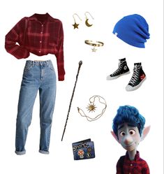 Onward Disneybound, Disneybound Outfits Pixar, Pixar Bound Outfits, Onward Costume, Ian Lightfoot, Pixar Outfits, Disney Character Outfits Women