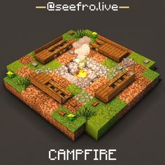 an image of a game screen with the words, deerfowlve campfire