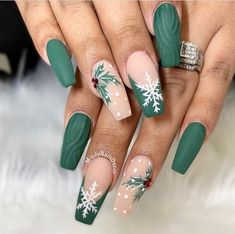 2024 Nails, Winter Nails Acrylic, Christmas Gel Nails, Christmas Nails Acrylic, Dec 25, Xmas Nails, Christmas Nail, Short Acrylic Nails