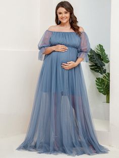 This elegant maternity dress features a square neckline and billowy long sleeves, along with a double skirt for a contemporary look that is suitable for a wedding, a bridesmaid dress, a formal event, and so much more. Fit: Please refer to Size Chart. Closure: It is Concealed a Zipper Up The Back. Undergarments: It is Not Padded, with Lining. Fabric: Shell:100%Polyester Lining:100%Polyester Stretch: Fabric is No Stretch. // // ]]> // Elegant Maternity Dresses, Maxi Maternity Dress, Tulle Maternity Dress, Maternity Dresses For Baby Shower, Baby Shower Dress, Fashion Maternity, Short Maxi Dress, Cute Maternity Outfits, Maternity Outfits