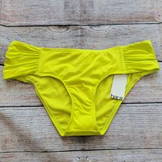 **Please See Last Two Photos, This Item Has Some Small Spots** Waist: Approximately 15" Neon Yellow, Womens Swim, Favorite Things, Swimming, Neon, Bar, Yellow, Women Shopping, Color