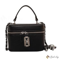 Bird in Bag - Women's bags new fashion shoulder crossbody small square bag personality locking handbag Chic Rectangular Shoulder Bag With Lock, Travel Shoulder Bag With Lock, Chic Rectangular Bag With Lock, Rectangular Shoulder Bag With Lock For Daily Use, Rectangular Satchel With Lock For Shopping, Rectangular Lock Satchel For Shopping, Rectangular Shopping Satchel With Lock, Chic Rectangular Satchel With Lock, Tote Shoulder Bag With Lock For Shopping