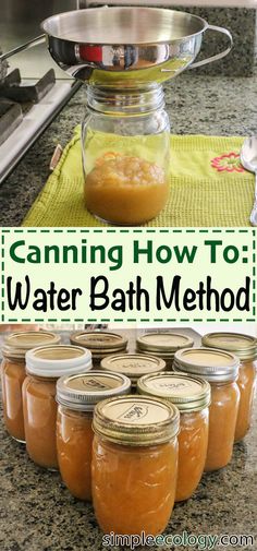 canning how to water bath method