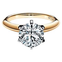 Tiffany & Co. 1.83 ct Total Weight 18k Rose Gold & Platinum Round Brilliant Cut Diamond Solitaire Engagement Ring. The ring weighs 4 grams, size 5, the center stone is a 1.83 ct Natural Round Brilliant Cut diamond, G in color, VVS2 in clarity, Triple Excellent Cut, Polish, Symmetry This is a rare & highly in demand Canadian mined diamond from Tiffany! Tiffany Gold Engagement Ring, Tiffany Gold Ring, Tiffany Setting Engagement Ring, Engagement Rings Round Gold, Tiffany Diamond Ring, Tiffany Setting, Tiffany Engagement Ring, Pretty Engagement Rings, Brilliant Cut Diamond Ring