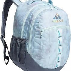 New With Tags, Adidas Stratton Lll Backpacks , Light Blue Adidas Bag Backpacks, Backpack For School, Mesh Backpack, Adidas Backpack, Future School, Adidas Bags, Adidas Classic, Blue Backpack, Small Backpack