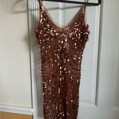 Sheer Bronze Sequined Mini By Arden B. With Tags Attached Size Xs Bronze Dress, Gold Dresses, Mini Slip, Mini Slip Dress, Sheer Dress, Flapper Dress, Night Out, Slip Dress, Outfit Ideas