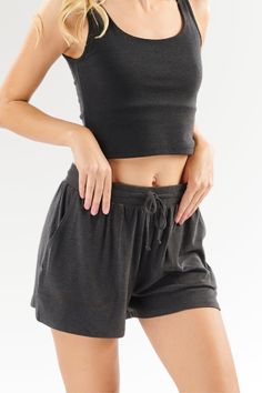 Made from our luxury Söft fabric in a breezier feather weight, these simple loose fit shorts are designed to span the seasons for year-round lounging comfort. Söft Lounge Shorts have non-binding elastic and drawstring waist for easy lounging. Söft black and Söft grey color selections flow beautifully with entire Faceplant Bamboo loungewear collection Weekend Work, Lounge Shorts, Fine Yarn, Soft Black, Drawstring Waist, Workout Shorts, Gray Color, Loose Fitting, Lounge