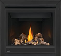 Napoleon Ascent™ 36 Direct Vent Gas Fireplace with Millivolt Ignition - The Outdoor Fireplace Store Napoleon Fireplace, Natural Gas Fireplace, Direct Vent Fireplace, Propane Fireplace, Direct Vent Gas Fireplace, Gorgeous Fireplaces, Beach Fire, Oak Logs, City House