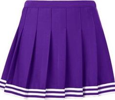 Pleated tailgating skirt so light-weight and high quality you won't want to take it off! Dance the tailgate away and cheer your team on all day long in this comfortable yet trendy cheer skirt! *NOTE: this skirt isn't just for cheerleaders, it's for girls who LOVE their school!* Looks perfect and game-day ready paired with our classic daisy halter! Double knit. Pair with lo + jo tube top or lo + jo corset bandeau to complete the look! SIZE CHART: Women's Skirt Waist Measurements Size: XS SMALL ME Cheerleader Skirt, Daphne Blake, Knife Pleat, Cheer Uniform, Purple Skirt, Sports Uniforms, Skirts Online, Ootd Fashion, Teamwork