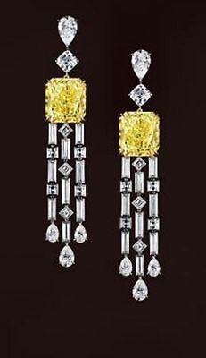 Bijoux Art Deco, Yellow Diamond Earring, Deco Earrings, Cz Jewelry, Art Deco Earrings, Deco Jewelry, I Love Jewelry, Mellow Yellow, Gorgeous Jewelry