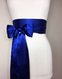 Dark Royal Blue Dress, Royal Blue Formal Dress, Minimalist Wedding Gown, Tie Belts, Cobalt Wedding, Cobalt Dress, Dark Blue Wedding, Blue Wedding Dress, Blue Formal Dress