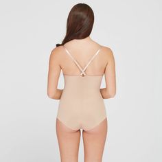 This versatile bodysuit is the ultimate solution for low-back dresses! The flawless-finish fabric is lightweight, cling-free, and offers 360 degrees of comfortable, single-layer shaping for a sleek, all-over feel. And, best of all? The innovative design features lightly padded, fit-flexible wireless cups and adjustable, convertible straps for a variety of styling options Bodysuit Shapewear, Low Back Dresses, Short Torso, Shapewear Bodysuit, Long Torso, Body Sculpting, Body Suit, Low Back, Shapewear