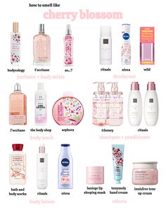 #howtosmelllikecherryblossom #howtosmelllikesakura #cherryblossom #sakura #kbeauty #recommendations #kpop Sakura Perfume, Honey Shampoo, Cherry Blossom Scent, Body Essentials, Lip Combos, Cherry Blossoms Illustration, Body Tips, Japanese Blossom