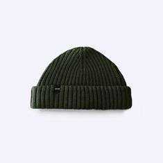 Classic Solid Beanie For Fall, Classic Solid Color Fall Beanie, Casual Cotton Ribbed Hat, Casual Ribbed Cotton Hat, Classic Green Winter Hat, Classic Cotton Hat For Cold Weather, Classic Cotton Hats For Cold Weather, Classic Beanie For Fall Streetwear, Classic Cotton Cap Beanie