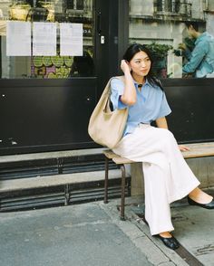 Calling from Paris… it’s very important business ☕️ 😂 #35mm Wardrobe Goals, Dress Up Dolls, June 17, Everyday Outfit, All About Fashion