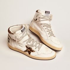 Golden Goose Sky-Star Signature And Leopard Print Pony Skin Inserts Size 38 Worn Twice Great Condition Cute Golden Goose, Star Signature, Goose Shoes, Golden Goose Shoes, Golden Goose, Just Don, Womens Shoes Sneakers, Womens Sneakers, Leopard Print