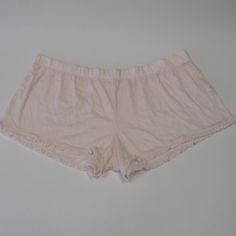 Victoria's Secret Light Pink Cotton Sleep Shorts With Ruffle Brand New - Without Hang Tag, The Brand Name On The Inside Wist Label Is Partially Crossed To Prevent Return To The Retail Stores. Material - 60% Cotton 40% Polyester Victoria's Secret Bottoms With Elastic Waistband For Loungewear, Feminine Cotton Bottoms For Pajama Party, Relaxed Fit Bottoms For Summer Sleepover, Victoria's Secret Summer Sleepwear Bottoms, Victoria's Secret Summer Sleep Bottoms, Victoria's Secret Sleep Shorts, Victoria's Secret Short Lounging Bottoms, Victoria's Secret Summer Daywear Shorts, Victoria's Secret Casual Bottoms For Daywear