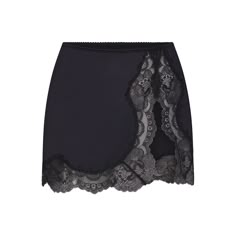 STRETCH SATIN LACE LOW RISE SLIP SKIRT | ONYX Stretch Lace Mini Skirt, Mini Satin Skirt, Collage Cutouts, Low Waisted Skirt, Lace Trim Skirt, Low Waist Skirt, Low Rise Skirt, Satin Slip Skirt, Stretch Satin Fabric