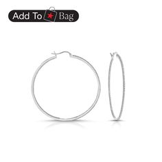 in stock Luxury Hoop Earrings With Pave Setting, Luxury Pave Set Hoop Earrings, Luxury Hoop Jewelry With Pave Setting, Vs Clarity White Gold Hoop Jewelry, Everyday Luxury Designer Hoop Jewelry With Pave Setting, Aaa Quality Cubic Zirconia Hoop Earrings, Classic Cubic Zirconia Hoop Earrings, Modern Round Hoop Earrings With Pave Setting, Luxury Everyday Sterling Silver Hoop Earrings