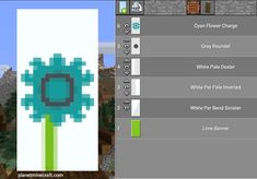 an image of a computer screen showing the settings for different items in minecraft's game