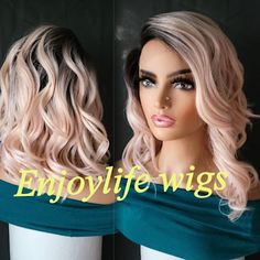 Human Hair Blend Hd Lace Front Wig With Side Part Perfect For All Skin Tones Heat Safe Up To 4oo Wig With Side Part, Long Hair Extensions, Curly Bob Wigs, Curly Lace Front Wigs, Beautiful Wigs, Synthetic Hair Extensions, Remy Human Hair Extensions