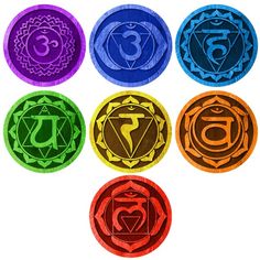 7 Chakras Wall Decals - Yoga Studio Decor, Meditation Decal, Gift Idea for Yogis (1273-17) Energy Chakras, Chakras Yoga, Yoga Studio Decor, Meditation Rooms, Chakra Art, Yoga Decor, Yoga Wall, Chakra Racine, Chakra Yoga