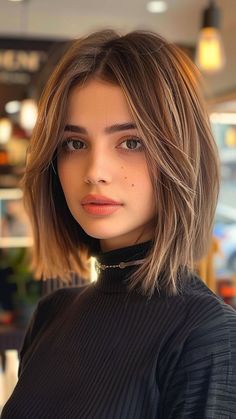 These hairstyles are perfect for people with thin hair who want to add volume and style. From short pixies to long layers, there's a haircut here for everyone.  #finehair #hairstyles #thinhair #volume #style Short And Cute Haircuts, Shirt Women’s Haircut, Short Hairstyles For Women Round Face, Haircut For Short Hair Girl, Short Hair For A Round Face, Short Bob Hairstyle Women Round Face, Short Girls Haircut, Short Haircut Round Face Women