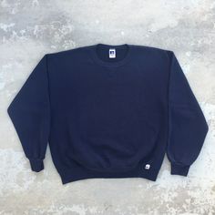 Perfect condition, no flaws at all. VTG Russell Athletic Blank Navy Blue Crewneck Pullover Sweatshirt USA Men’s XL. Condition is "Pre-owned". Shipped with USPS Priority Mail. Classic Blue Crew Neck Sweatshirt, Classic Blue Cotton Sweatshirt, Vintage Navy Crew Sweatshirt, Vintage Crew Neck Sweatshirt In Solid Color, Navy Vintage Crew Sweatshirt, Vintage Navy Crew Neck Sweatshirt, Navy Vintage Crew Neck Sweatshirt, Vintage Blue Crew Neck Sweater, Vintage Blue Crew Neck Sweatshirt