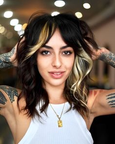 25 Trendy Shag Hairstyles That Are Hottest Right NOW Block Hair Color, Color Block Hair, Shag Hairstyles, Edgy Hair, Shag Haircut, Haircut And Color, She Loves, Hair Today