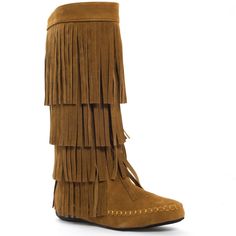 PRICES MAY VARY. Bring out the best with these fringe midcalf boot Comfy Flat Boots Non-skid sole and cushioned footbed. Synthetic upper, synthetic sole Shaft measures approximately 49 from arch These boots feature a faux leather material, top fringe look, front lace design. length measures about 15.5 inches from top to bottom. Knee High Moccasins, Suede Fringe Boots, Moccasin Flats, Comfy Flats, Moccasin Boots, Fringe Boots, Stylish Boots, Womens Mid Calf Boots, Suede Fringe