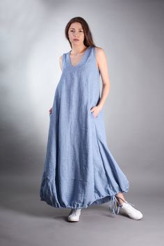 "Linen Dress, Boho Dress, Plus Size Dress, Maternity Dress, Linen Clothing, Plus Size Linen, Plus Size Clothing, Womens Linen Dress ^ Sizes: The item can be made in sizes from XXS to 7XL. Please, use the size chart below or if you are not sure about your size, just * contact us with your measures! ^ Estimated delivery times: It takes us up to 3 days to make and ship this item. Standard delivery: - 10-15 biz days to the US, Canada - 5-7 days to Europe - 15-20 biz days to Australia and World MATER Cotton V-neck Maternity Dress, Summer Maternity Long Dress, Long Summer Maternity Dress, Casual Maternity V-neck Dress, Long Maternity Summer Dress, Sleeveless Cotton Maternity Dress, Womens Linen Dress, Linen Plus Size, Boho Dress Plus Size