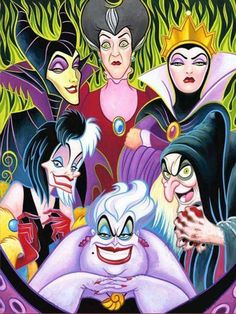 an image of the evil queen and her friends in disney's sleeping beauty poster